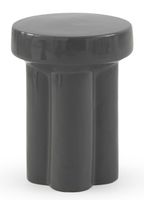 taburete  auxiliar ceramica color gris
