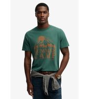 superdry para hombre m1012378a camiseta retro outdoor rlxd verde m casual algodon manga corta