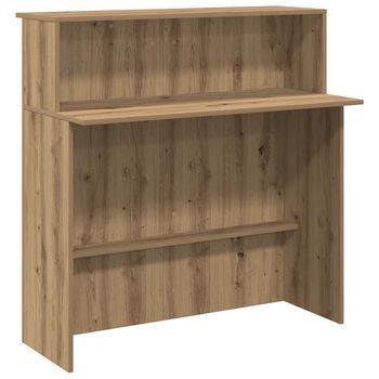 Mostrador De Recepción Roble Artisian 100x50x103,5 Cm