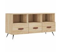 mueble tv - mesa de tv madera de ingenieria roble sonoma 102x36x50 cm