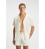 boss para hombre 50535793 camisa beach beige m casual viscosa