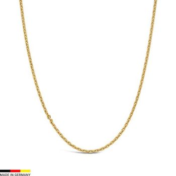 Cadena ancla de oro amarillo de 18 quilates, 1,9 mm de grosor
