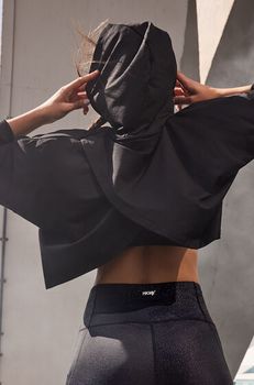 Hunkemöller Sudadera con capucha de la colección HKMX Flow Negro