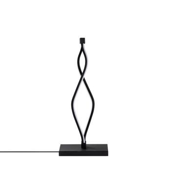 Lámpara De Mesa Zozo-13291 Negro Metal 20x48x12 Cm