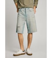 pepe jeans para hombre pm801171 bermuda en tejido denim azul 30 casual algodon sostenible