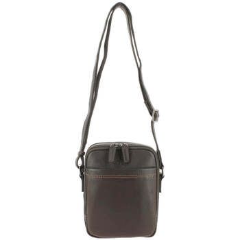 Francinel Bolso Bolso de cuero Lawton 653003 Marrón para hombre