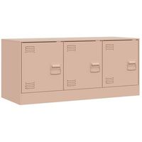 mueble tv  mueble de salon  armario tv de acero rosa 99x39x44 cm