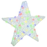 estrella 3d 50 led multicolor 55 x 535 x 10 cm acrilico vidaxl