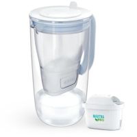 jarra cristal filtradora brita 25l azul maxtra pro all-in-1 filtro agua cal sabor eco