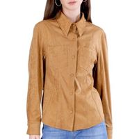 cafe noir camisa c7jc0221-pe26-m017 para mujer
