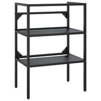 estructura de lavabo de hierro negro 59x38x83 cm vidaxl