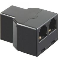 goobay divisor rj11 hembrahembra negro