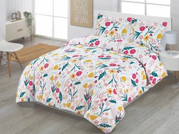Funda nórdica florenzia dhestia home juego floral infantil 90 a 200 cm