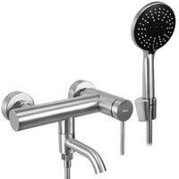grifo de banera rea js-702303n clif brush nickel