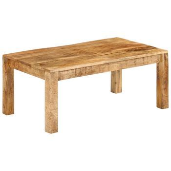 Mesa De Centro De Madera Maciza Mango 100x55x40 Cm Vidaxl