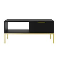 mesa de centro 100 cm tableros de particulas negro
