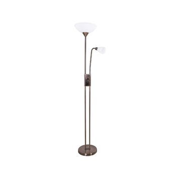 Lámpara De Pie Milano Bel Air 40w Con Brazo Orientable Cobre 178 Cm