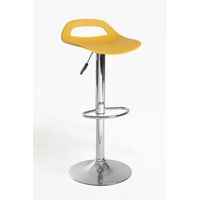 pack 2 taburetes dok de polipropileno 853939 cm - mostaza