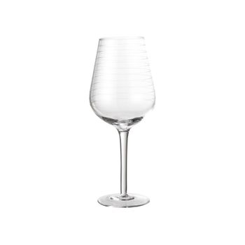 Copa de vino de vidrio transparente