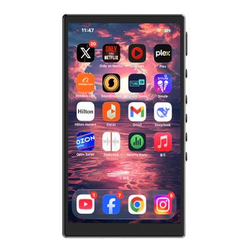 【288GB】Reproductor MP3 inteligente Famue Android 13 de 4,3 pulgadas - 4GB de RAM, 32GB de ROM, Expansión de tarjeta TF, Play Store, MTK6762, Bluetooth 5.0, MP4