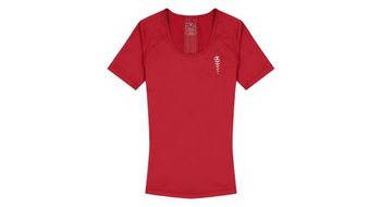 Camiseta de manga corta para mujer champion c tech rojo