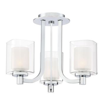 Semiplafón de techo para baños kolt (3 luces)