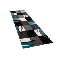 alfombra moderna diamora turquesa 80x300 cm
