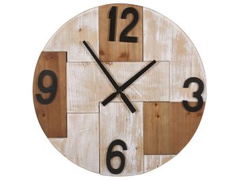 Reloj de pared 60 cm marrón