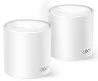 punto de acceso interior mesh wifi 6 tp-link deco x10 pack 2u ax1500 1201mbps en 5ghz  300mbps en 24ghz 4 antenas 2p giga