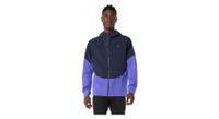 chaqueta impermeable asics metarun legend violeta para hombre