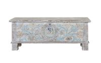 baul de madera mango tonos pastel
