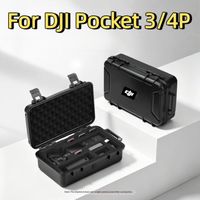 estuche rigido impermeable para dji pocket 4p estuche de transporte portatil caja de viaje antiaranazos para accesorios de camara dji osmo pocket 4p