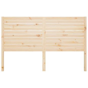 Cabecero Cama Mueble De Dormitorio De Cama Madera Maciza De Pino 141 X 4 X 100 Cm Marrón M02_0004967