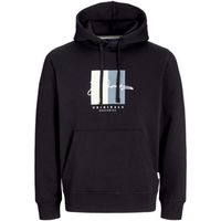 jack  jones jersey 12274585 jorfrederiksberg box script sweat hood black para hombre