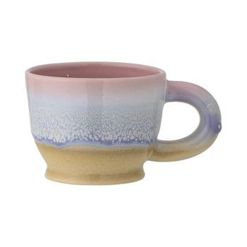 Taza de gres rosa