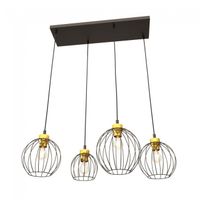 lampara de techo fersan oro 4 luces