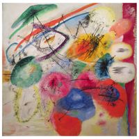 cuadro lienzo - lineas negras - wassily kandinsky - 50x50cm