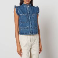 seventy  mochi pablo denim waistcoat - uk 16