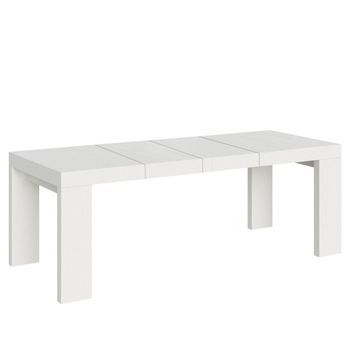 Mesa Extensible Roxell Premium 160/420x90 Cm Fresno Blanco