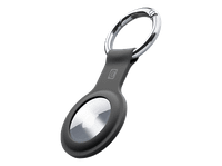 llavero - cellularline key ring funda para airtag negro