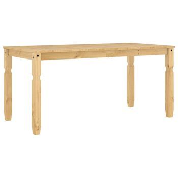 Mesa De Comedor Corona Madera Maciza De Pino 160x80x75 Cm