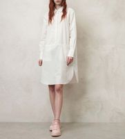 blauer para mujer 24sbldv01298 vestido dos bolsillos blanco xs casual algodon manga larga