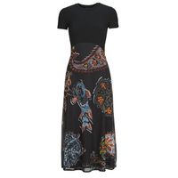 desigual vestido largo paisley mesh lacroix para mujer