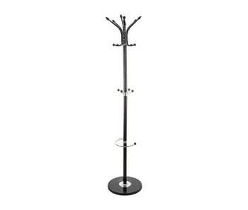 Well home perchero de metal y para paraguas con 10 perchas 182x37x37 cm