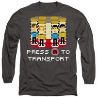 star trek camiseta manga larga press a to transport para mujer