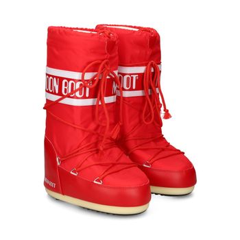 Moon Boot Botas Planas Mujer - Rojo Talla 35/38