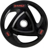 placa olimpica engomada 25 kg hms tox25