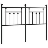 cabecero cama mueble de dormitorio de metal 150 cm negro m020007070