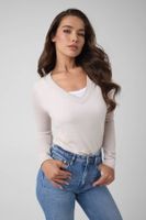 jersey de lana con cuello en v