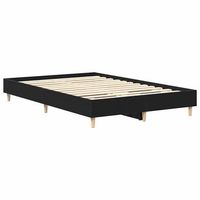 estructura de cama roble negro 120 x 200 cm